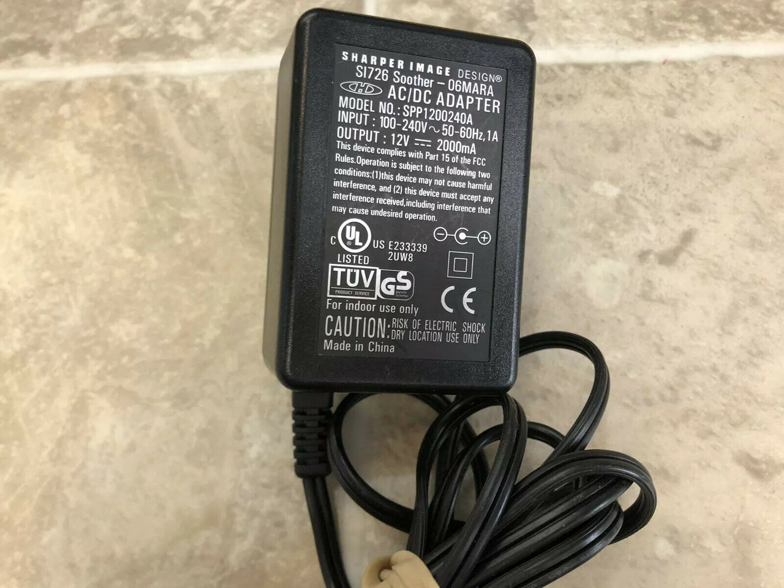 *Brand NEW*Sharper Image 12V 2000mA AC DC Adapter SI726 SPP1200240A POWER SUPPLY